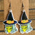 1 Pair Casual Cute Moon Cat Skull Arylic Drop Earrings