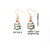 1 Pair Casual Cute Sweet Christmas Tree Santa Claus Christmas Socks Plating 304 Stainless Steel K Gold Plated Drop Earrings