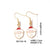 1 Pair Casual Cute Sweet Christmas Tree Santa Claus Christmas Socks Plating 304 Stainless Steel K Gold Plated Drop Earrings