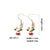 1 Pair Casual Cute Sweet Christmas Tree Santa Claus Christmas Socks Plating 304 Stainless Steel K Gold Plated Drop Earrings