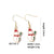 1 Pair Casual Cute Sweet Christmas Tree Santa Claus Christmas Socks Plating 304 Stainless Steel K Gold Plated Drop Earrings