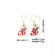 1 Pair Casual Cute Sweet Christmas Tree Santa Claus Christmas Socks Plating 304 Stainless Steel K Gold Plated Drop Earrings