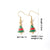 1 Pair Casual Cute Sweet Christmas Tree Santa Claus Christmas Socks Plating 304 Stainless Steel K Gold Plated Drop Earrings