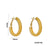 1 Pair Casual Elegant Lady C Shape Geometric Plating Stainless Steel 18k Gold Plated Ear Studs