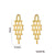 1 Pair Casual Elegant Lady C Shape Geometric Plating Stainless Steel 18k Gold Plated Ear Studs