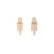 1 Pair Casual Elegant Lady C Shape Geometric Plating Stainless Steel 18k Gold Plated Ear Studs