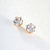 1 Pair Casual Elegant Round Stainless Steel Plating Inlay Zircon 18k Gold Plated Ear Studs