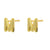 1 Pair Casual Elegant Simple Style Letter Copper Plating 18k Gold Plated Ear Studs