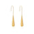 1 Pair Casual Elegant Simple Style Solid Color Polishing Plating Stainless Steel 18k Gold Plated Drop Earrings