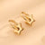 1 Pair Casual Elegant Simple Style Star Polishing Plating Titanium Steel 18k Gold Plated Earrings