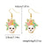 1 Pair Casual Funny Pumpkin Cat Skull Asymmetrical Enamel Alloy Drop Earrings