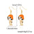 1 Pair Casual Funny Pumpkin Cat Skull Asymmetrical Enamel Alloy Drop Earrings