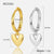 1 Pair Casual Lady Heart Shape Plating Inlay Sterling Silver Zircon 18k Gold Plated White Gold Plated Drop Earrings