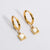 1 Pair Casual Oval Heart Shape Rectangle Titanium Steel Enamel Plating Inlay Zircon Drop Earrings