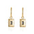 1 Pair Casual Oval Heart Shape Rectangle Titanium Steel Enamel Plating Inlay Zircon Drop Earrings