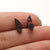 1 Pair Casual Simple Style Butterfly Umbrella Snowflake Asymmetrical Plating Hollow Out Stainless Steel Ear Studs