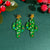 1 Pair Casual Simple Style Cactus Christmas Tree Arylic Drop Earrings