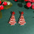 1 Pair Casual Simple Style Cactus Christmas Tree Arylic Drop Earrings