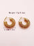 1 Pair Casual Simple Style Commute C Shape Geometric Polishing Plating Stainless Steel Gold Plated Ear Studs