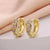 1 Pair Casual Simple Style Geometric Flower Bow Knot Plating Copper Hoop Earrings