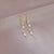 1 Pair Casual Simple Style Heart Shape Flower Butterfly Plating Inlay Copper Pearl Zircon Drop Earrings