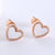 1 Pair Casual Simple Style Heart Shape Plating Inlay Stainless Steel Acrylic 18k Gold Plated Rose Gold Plated Ear Studs