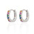 1 Pair Casual Simple Style Round Plating Inlay Copper Zircon Gold Plated Silver Plated Earrings