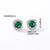 1 Pair Casual Simple Style Square Inlay Copper Zircon Ear Studs