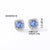 1 Pair Casual Simple Style Square Inlay Copper Zircon Ear Studs