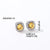 1 Pair Casual Simple Style Square Inlay Copper Zircon Ear Studs