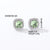 1 Pair Casual Simple Style Square Inlay Copper Zircon Ear Studs