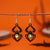 1 Pair Casual Simple Style Streetwear Pumpkin Heart Shape Spider Plating Alloy Drop Earrings