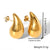 1 Pair Casual Solid Color Plating Stainless Steel Gold Plated Silver Plated Ear Studs