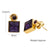 1 Pair Casual Square Plating Inlay Stainless Steel + Zircon Zircon Ear Studs