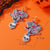 1 Pair Casual Streetwear Geometric Heart Shape Skull Alloy Drop Earrings