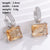 1 Pair Casual Sweet Korean Style Geometric Inlay Copper Zircon Drop Earrings