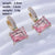 1 Pair Casual Sweet Korean Style Geometric Inlay Copper Zircon Drop Earrings