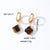 1 Pair Casual Sweet Simple Style Four Leaf Clover Plating Stainless Steel Natural Stone Drop Earrings