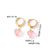 1 Pair Casual Sweet Simple Style Heart Shape Plating Stainless Steel Drop Earrings