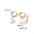 1 Pair Casual Sweet Simple Style Heart Shape Plating Stainless Steel Drop Earrings