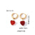 1 Pair Casual Sweet Simple Style Heart Shape Plating Stainless Steel Drop Earrings