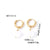 1 Pair Casual Sweet Simple Style Heart Shape Plating Stainless Steel Drop Earrings