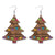 1 Pair Classic Style Christmas Tree Pu Leather Iron Ear Hook