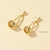 1 Pair Classic Style Commute Solid Color Plating Brass Gold Plated Drop Earrings