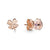 1 Pair Classic Style Geometric Inlay Sterling Silver Artificial Gemstones Ear Studs