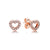 1 Pair Classic Style Geometric Inlay Sterling Silver Artificial Gemstones Ear Studs