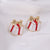 1 Pair Classic Style Geometric Santa Claus Snowflake Alloy Drop Earrings Ear Studs