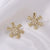 1 Pair Classic Style Geometric Santa Claus Snowflake Alloy Drop Earrings Ear Studs