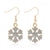 1 Pair Classic Style Geometric Santa Claus Snowflake Alloy Drop Earrings Ear Studs