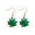 1 Pair Classic Style Geometric Santa Claus Snowflake Alloy Drop Earrings Ear Studs